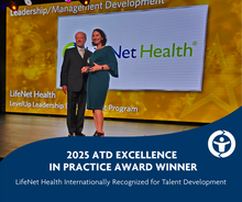 ATD honored LifeNet Health with an Excellence in Practice Award for its practice in the Talent Development category. 
